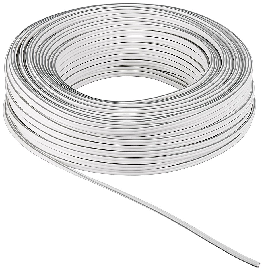 243779100-o1.jpg Καλώδιο Ηχείων 2x1mm Χαλκός Λευκό-Μαύρο Tele SP-100W 100m - Image 1