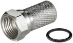 Βύσμα F Αρσενικό Twist-On Καλωδίου Φ6.8mm με Λάστιχο Μεταλλικό 271-103 - Image 3