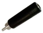 Adaptor RCA Αρσενικό σε 6.3mm Mono Θηλυκό Πλαστικό Μαύρο Lancom AV-RA87N