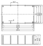 Κουτί Κατασκευών Πλαστικό ABS Μαύρο 197.4x113x63mm με Οδηγούς για PCB Gainta G1025B - Image 2