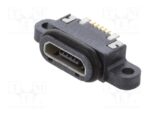 Βύσμα Micro USB 2.0 5 Pin Θηλυκό με Στεγανοποίηση IPX7 για PCB SMD Attend 207G-BD00