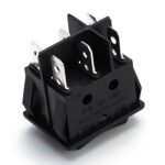 Διακόπτης Rocker (ON)-OFF-(ON) 6 Pin DP3T, 16A/250VAC, για Άνοιγμα 30.1x22.3mm PS8C-5-B1B30-7H-10 - Image 2