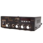 Megasound T1 Ραδιοενισχυτής Ήχου Stereo 2x20W RMS 4-16Ω FM/USB/SD/MIC/Bluetooth Μαύρος