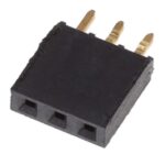Βέργα Ακίδων (Pin Header) Θηλυκή 3 Pin (1x3) Ίσια για PCB με Βήμα 2.54mm Connfly DS1023-1*3S21