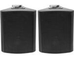 SPT-520B Ζεύγος Ηχείων Πλαστικά 2 Δρόμων 5" 55W 8Ω/100V με Βάση Τοίχου Μαύρα