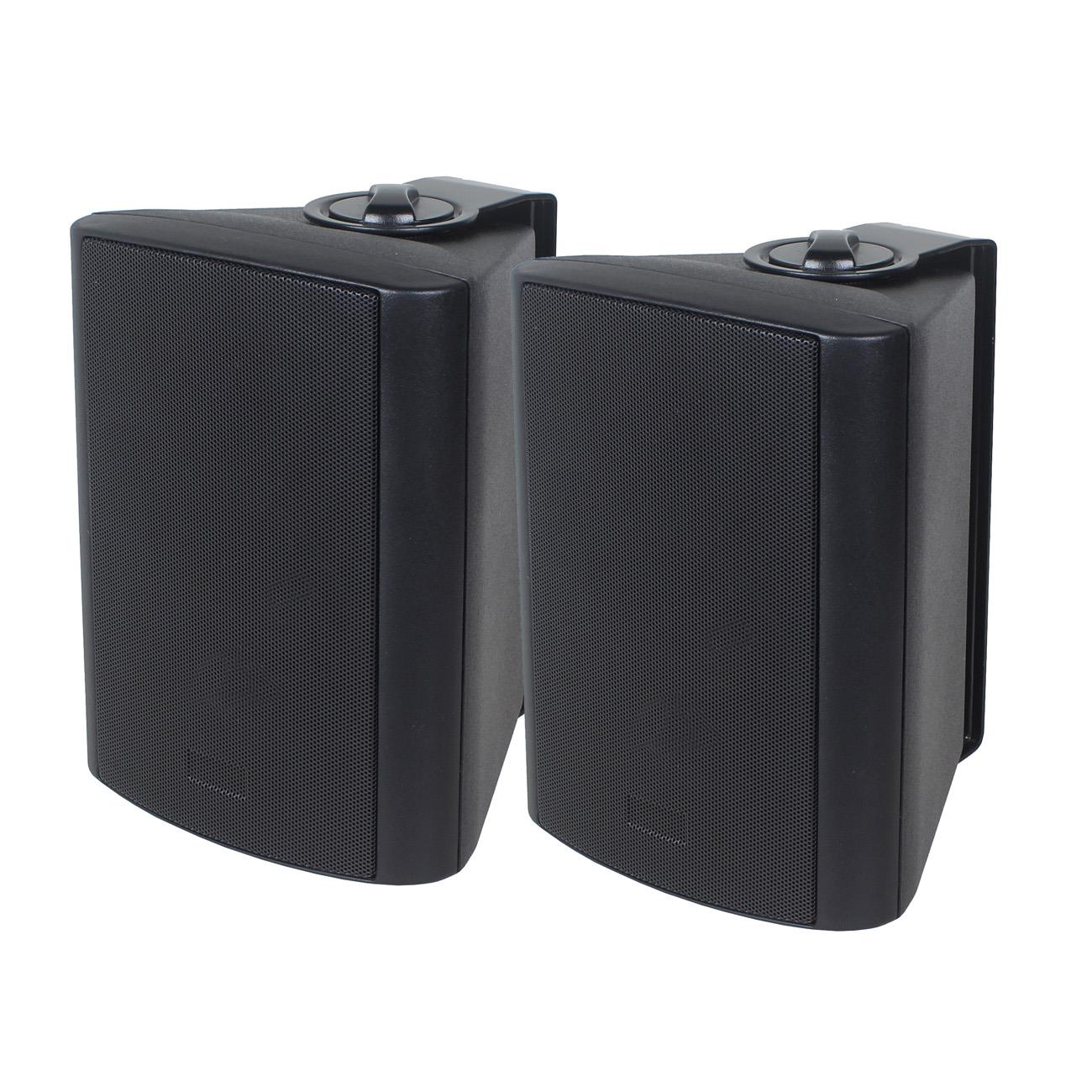 493860-o1.jpg TELE SPS-300Β Ζεύγος Ηχείων Πλαστικά 2 Δρόμων 3" 60W 8Ω με Βάση Τοίχου Μαύρα - Image 1