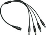 Καλωδίωση Αρσενικό Βύσμα DC 5.5x2.1mm σε 4 Θηλυκά για Τροφοδοσία 4 Καμερών από 1 Τροφοδοτικό