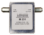 Φίλτρο Διέλευσης VHF Ch5-12 Ασημί Lemco M231