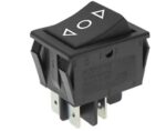 Διακόπτης Rocker OFF-(ON) 4 Pin DPST, 16A/250VAC, για Άνοιγμα 30x22mm Rleil RL2-321