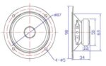 Koda Μεγάφωνο Midrange 3" 20W 6Ω Μαύρο KDM-305 - Image 2