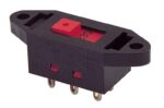 Διακόπτης Συρόμενος 230-115V 6 Pin DPDT, 10A/250VAC, 23x14x12mm Bulgin T22205B436B