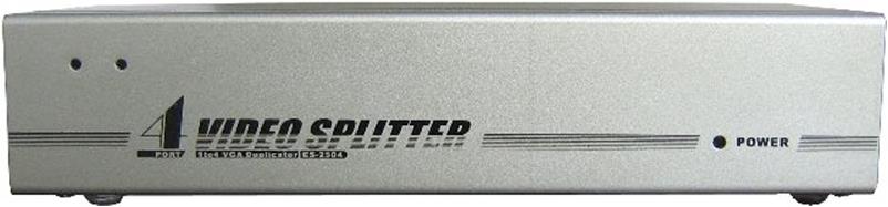 729419-o1.jpg VGA Splitter 1 Είσοδος / 4 Έξοδοι με Τροφοδοσία Ασημί VSP-40 - Image 1