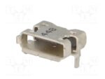 Βύσμα Micro USB 2.0 5 Pin Θηλυκό Οριζόντιο για PCB SMD Adam Tech MCR-AB1-S-RA-SMT-CS1-TR