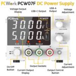 PCWork PCW07F Τροφοδοτικό Εργαστηρίου 1 Καναλιού Switching 0÷30VDC 0÷10A 300W Max. - Image 2
