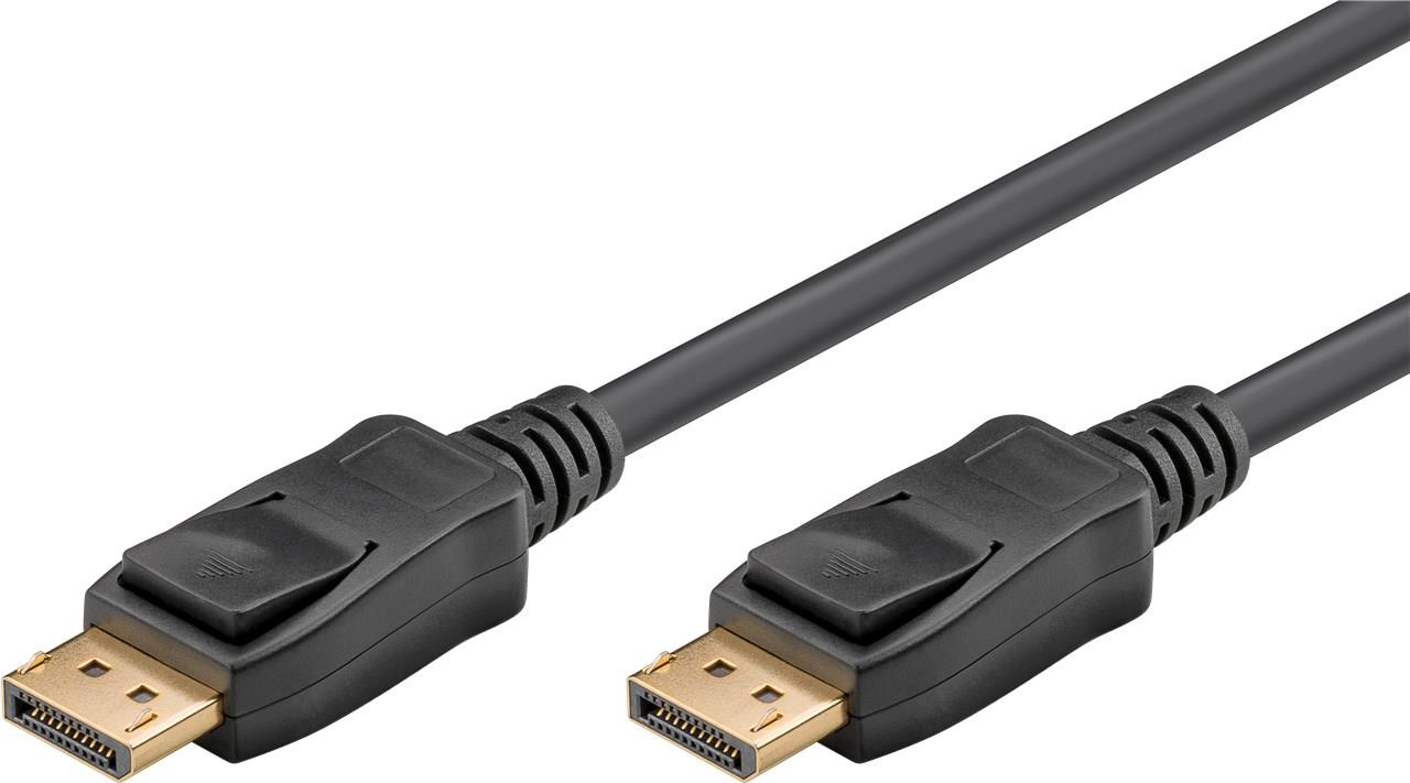756831670-o1.jpg Καλώδιο DisplayPort Certified v2.1 8K 60Hz 40Gbps 2m Μαύρο Goobay 64853 - Image 1