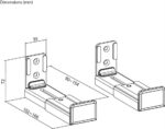 Goobay Βάση για Soundbars & Ηχεία έως 15kg με Αντικραδασμικά & Αντιολισθητικά Τακάκια Μαύρη 70827 - Image 5
