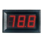 Ψηφιακό Βολτόμετρο Πίνακα 3 Ψηφίων 0÷100VDC 48x49x22mm Μαύρο