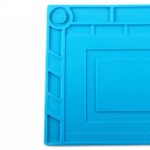PCWork PCW10B Αντιστατική Επιφάνεια Εργασίας 390X270mm από Σιλικόνη Ανθεκτική στη Θερμότητα & Μαγνητικές Θέσεις Εξαρτημάτων Μπλε - Image 2