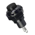 Πιεζοδιακόπτης Push ON SPST-NO, 1.5A/250VAC Φ12.7mm Μαύρος SCI R13-502A-05-BB