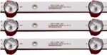 LED Backlight 8 LED Turbo-X / Blaupunkt 39/40" HL-00390A30-0402S-07 A0 Σετ 3τμχ - Image 2