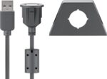 Καλώδιο Προέκτασης USB 2.0 Type A Αρσενικό σε Θηλυκό με Βάση Στήριξης 2m Goobay 93351