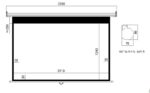 Xtreme Χειροκίνητη Οθόνη Προβολής Projector Τοίχου 100" 16:9 220x120cm MNS-100/16:9 - Image 2