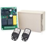 YET-402PC-2 KIT Τηλεχειρισμού Εσωτερικού Χώρου 12/24V 433MHz N.O/N.C με 2 Εντολές Σταθερού Κωδικού & 2 Τηλεχειριστήρια