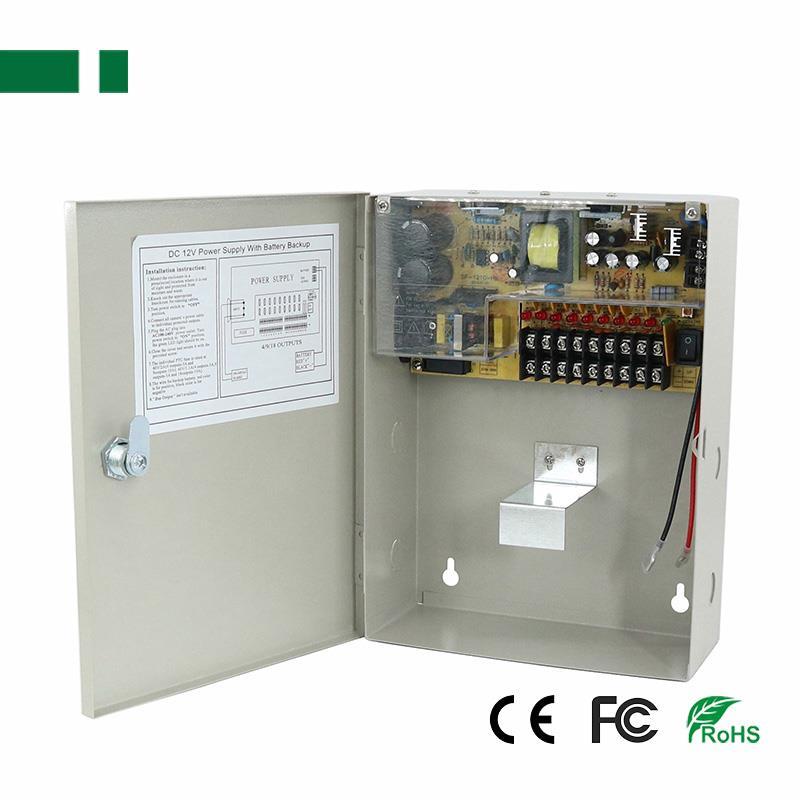 946774030-o1.jpg Τροφοδοτικό Switching 12VDC 10A για Συστήματα Ασφαλείας με 9 Εξόδους & Λειτουργία UPS 207x265x85mm Anga CP1209-10A-9-B - Image 1