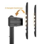 Βάση Brateck Επιτραπέζια με Περιστροφή για TV έως 70″ 40kg Max Μαύρη LDT03-23L - Image 4