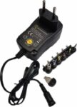 Τροφοδοτικό Πρίζας Switching Ρυθμιζόμενο 3÷12VDC 1A με 6 Βύσματα MWCL3K10GS