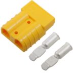 Βύσμα Anderson® Τροφοδοσίας DC 350Α 600V με 2 Επαργυρωμένες Επαφές για Καλώδιο 85mm² Κίτρινο Anderson 6323G5