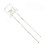 LED Μπλε Πάγου Φ5mm 12VDC 2200mcd 140° 14mA Optosupply OSB64L5A7E1A-CRLED14