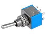 Διακόπτης Μοχλού Toggle ON-ΟΝ 6 Pin DPDT, 3A/250VAC, Φ6mm Ninigi TSX103