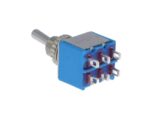 Διακόπτης Μοχλού Toggle ON-ΟΝ 6 Pin DPDT, 3A/250VAC, Φ6mm Ninigi TSX103 - Image 3