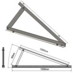Βάση Στήριξης Φωτοβολταϊκών Panel Μήκους έως 1600mm με Γωνία 30° Γαλβανιζέ PL1600 - Image 3