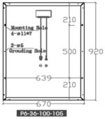 Πολυκρυσταλλικό Φωτοβολταϊκό Panel 12V 100W 92x67x2.8cm με Βύσματα MC4 Epever P-100W - Image 5